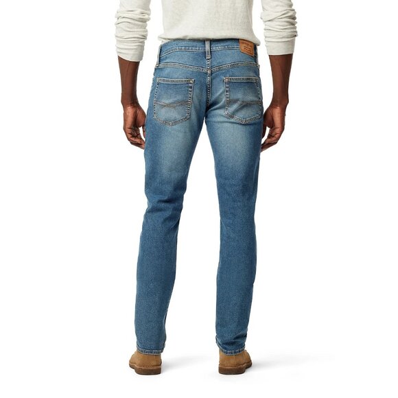 Levi Strauss Signature Men's and Big and Tall Slim Fit Jeans, Size 30x32, Blue - Picture 3 of 5